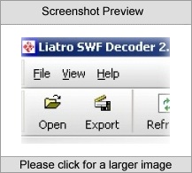 Liatro SWF Decoder Screenshot